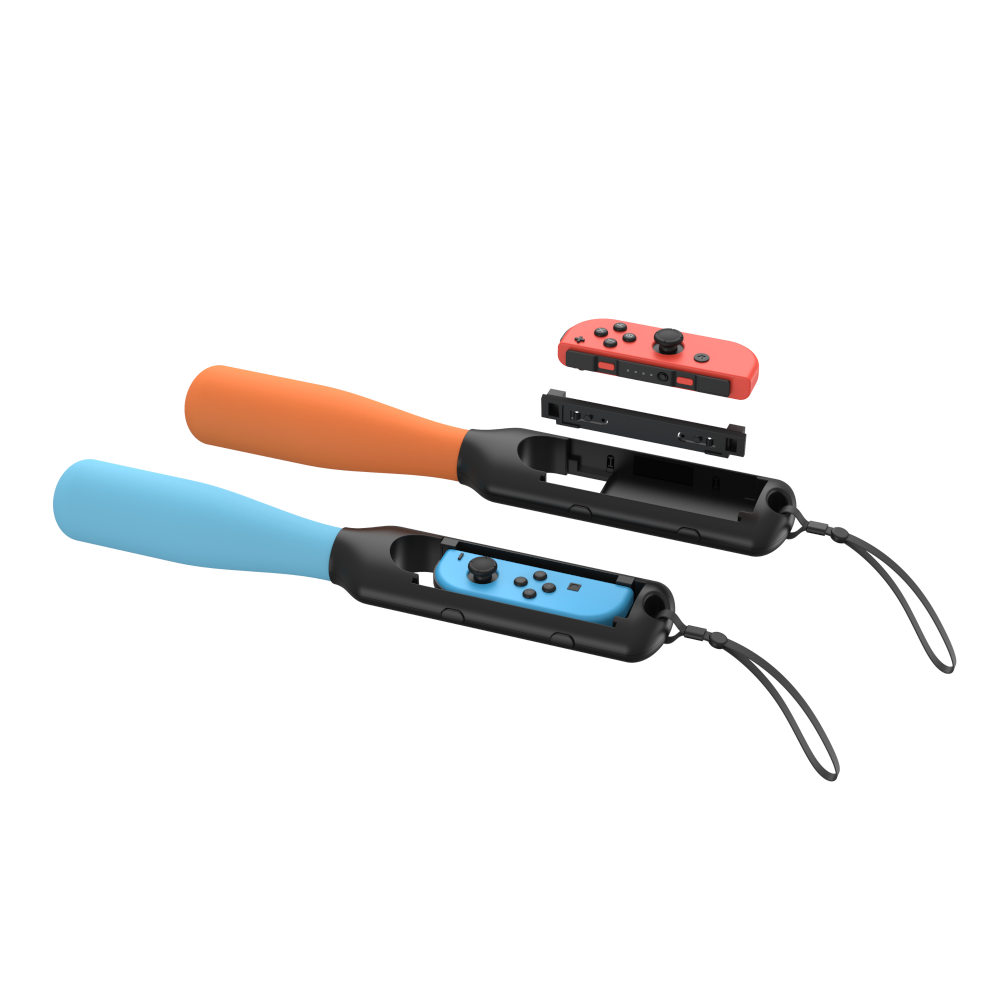 Uchwyt BASEBALL SET do Joy-Con Nintendo Switch 2 pomarańczowy/niebieski