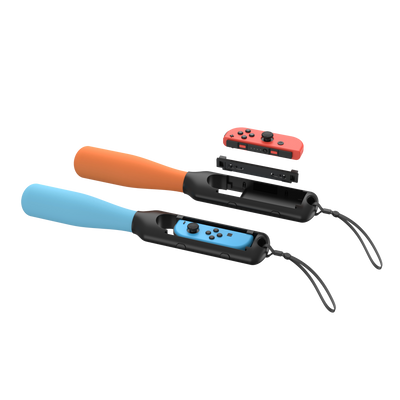 Uchwyt BASEBALL SET do Joy-Con Nintendo Switch 2 pomarańczowy/niebieski