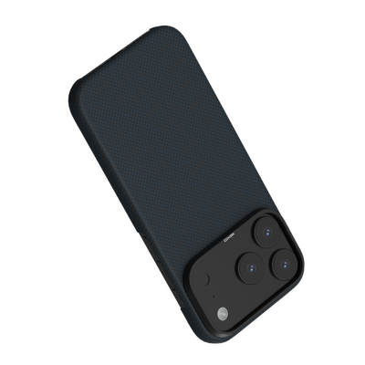 Etui ARAMID FIBER ULTRA SLIM MagSafe do telefonu iPhone 17 Pro niebieskie