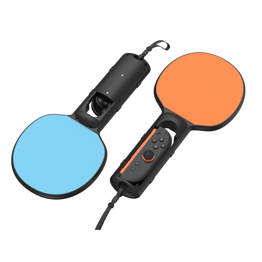 Uchwyt TENNIS SET do Joy-Con Nintendo Switch 2 pomarańczowy/niebieski
