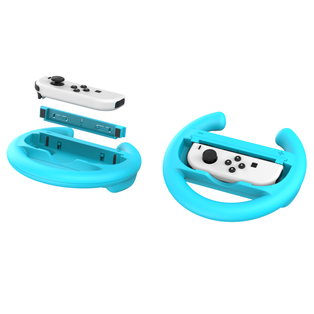 Uchwyt WHEELS SET do Joy-Con Nintendo Switch 2 pomarańczowy/niebieski
