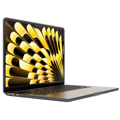 Etui SAFE GUARD do laptopa MacBook Air 15" M2 / M3 przeźroczyste czarne