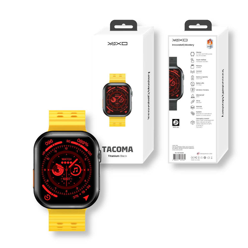 Smartwatch unisex TACOMA czarny
