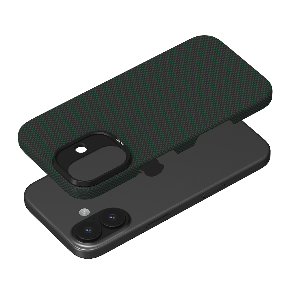 Etui ARAMID FIBER ULTRA SLIM MagSafe do telefonu iPhone 17 zielone