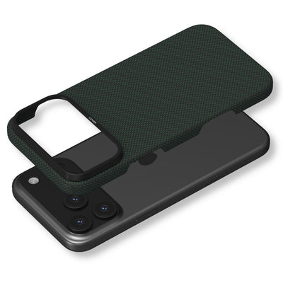Etui ARAMID FIBER ULTRA SLIM MagSafe do telefonu iPhone 17 Pro Max zielone