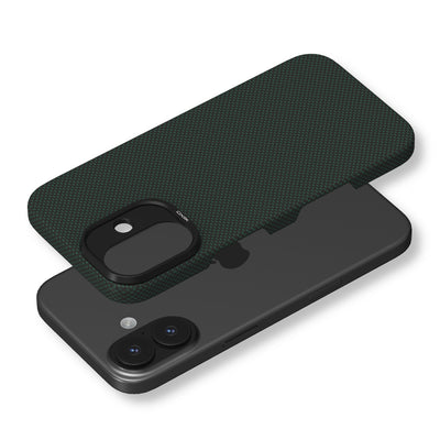 Etui ARAMID FIBER ULTRA SLIM MagSafe do telefonu iPhone 17 zielone
