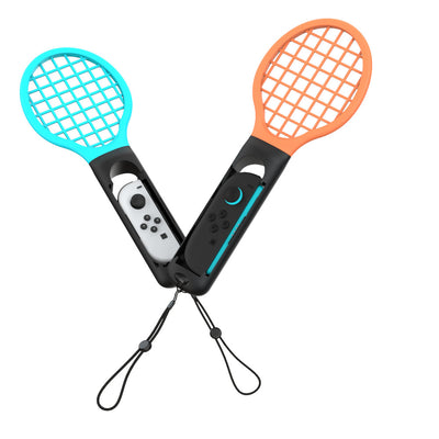 Uchwyt TENNIS PRO SET do Joy-Con Nintendo Switch 2 pomarańczowy/niebieski