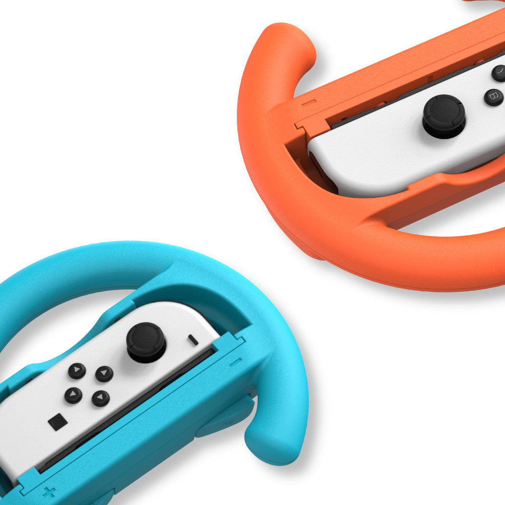 Uchwyt WHEELS SET do Joy-Con Nintendo Switch 2 pomarańczowy/niebieski