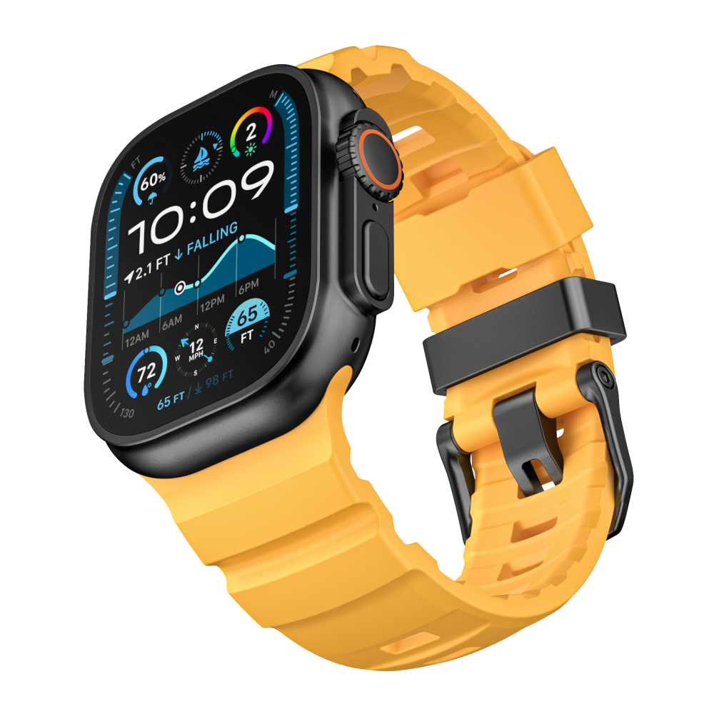 Pasek RUGGED EVO SPORT do Apple Watch 44/45/46/49 mm żółty