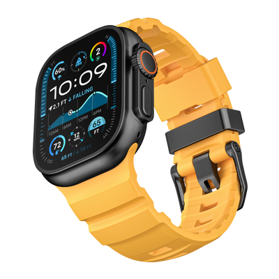 Pasek RUGGED EVO SPORT do Apple Watch 44/45/46/49 mm żółty
