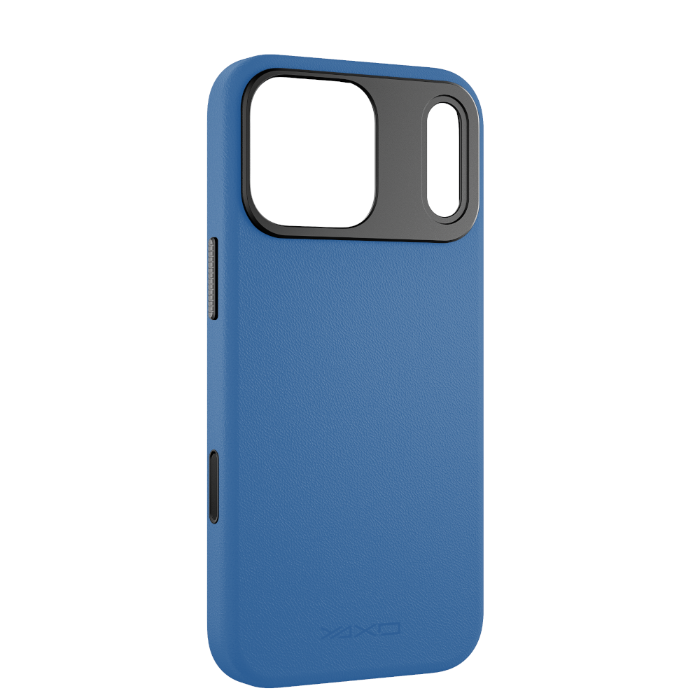 Etui LEATHER GEAR SLIM MagSafe do telefonu iPhone 17 Pro niebieskie