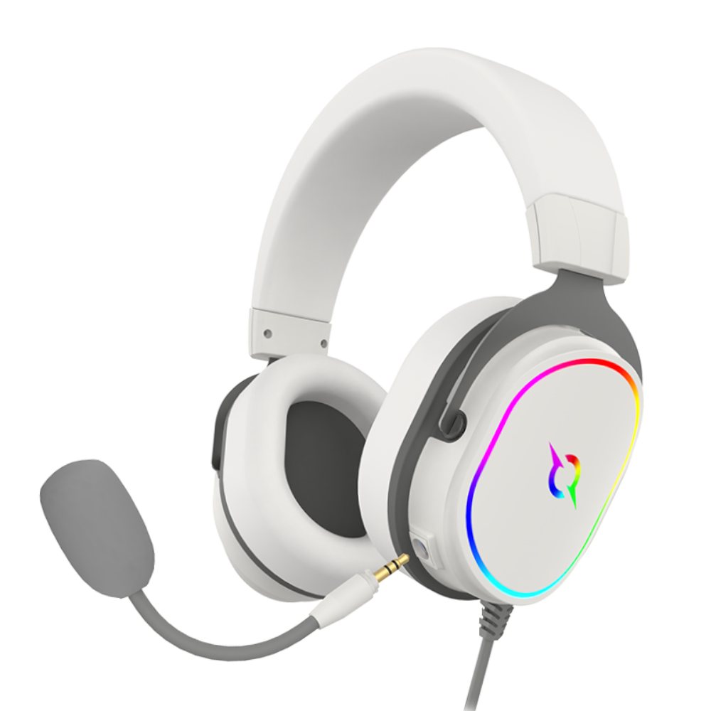 Słuchawki przewodowe ALTAIR 7.1 RGB białe