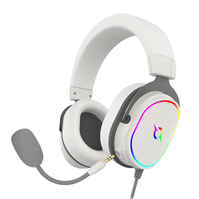 Słuchawki przewodowe ALTAIR 7.1 RGB białe