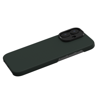 Etui ARAMID FIBER ULTRA SLIM MagSafe do telefonu iPhone 17 zielone