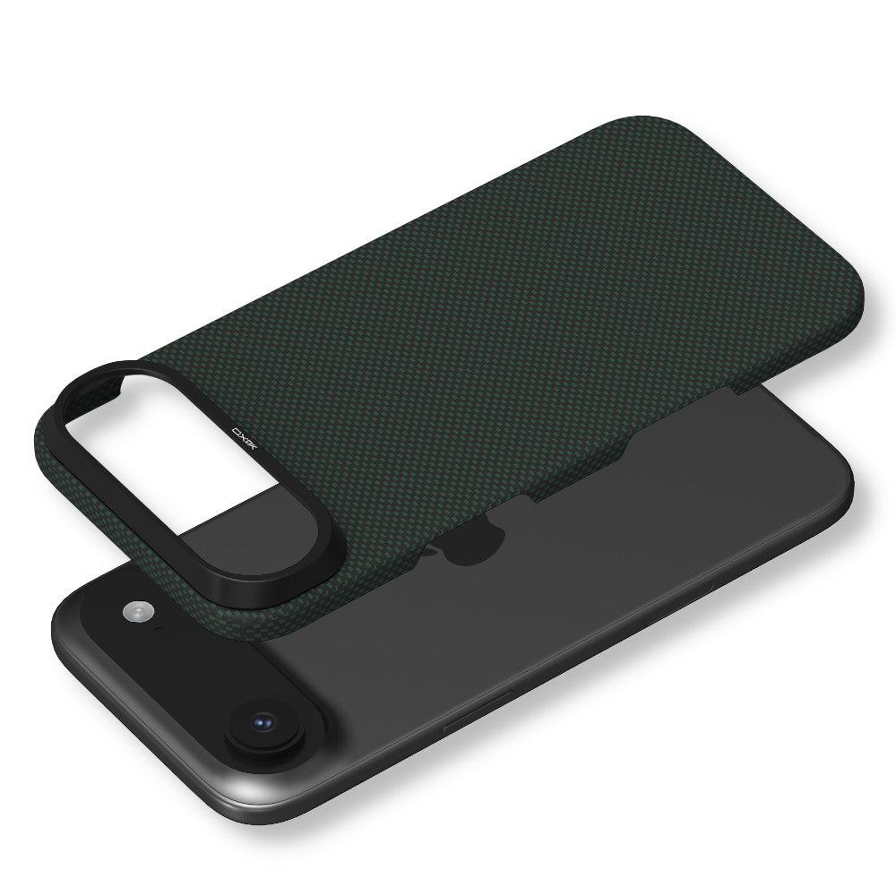 Etui ARAMID FIBER ULTRA SLIM MagSafe do telefonu iPhone 17 Air zielone