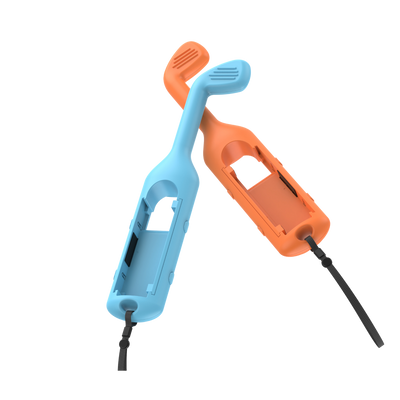 Uchwyt GOLF SET do Joy-Con Nintendo Switch 2 pomarańczowy/niebieski
