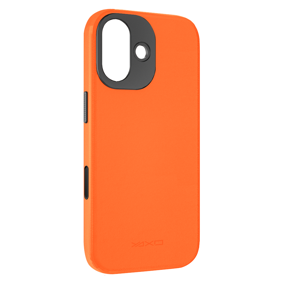 Etui LEATHER GEAR SLIM MagSafe do telefonu iPhone 17 pomarańczowe