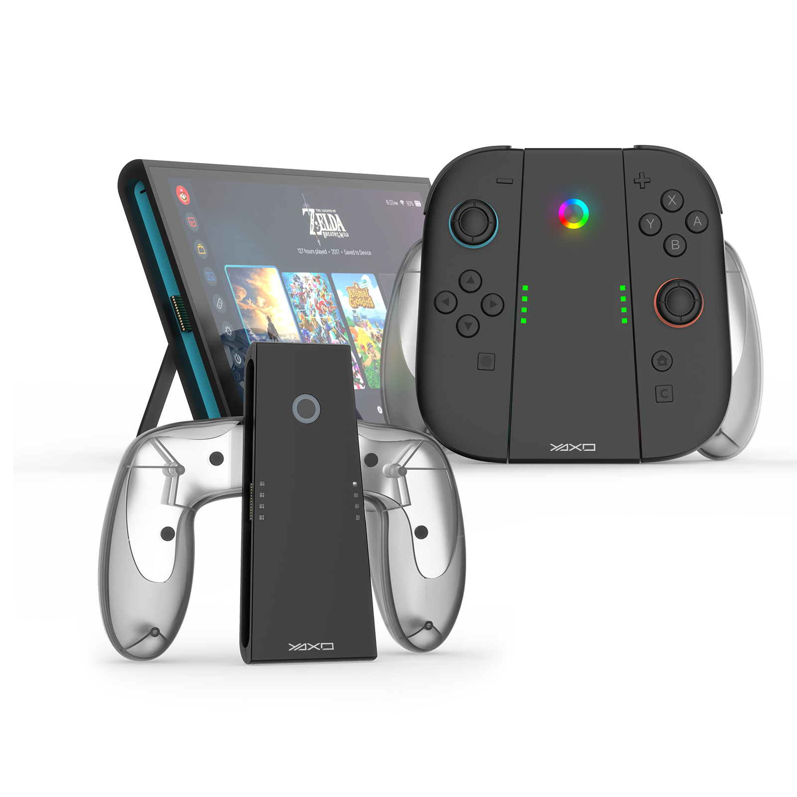 Uchwyt CHARGE GRIP SET do Joy-Con do Nintendo Switch 2 czarny