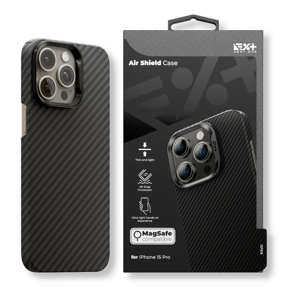 Etui AIR SHIELD MagSafe Carbon do telefonu iPhone 15 Pro