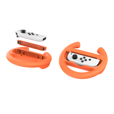 Uchwyt WHEELS SET do Joy-Con Nintendo Switch 2 pomarańczowy/niebieski