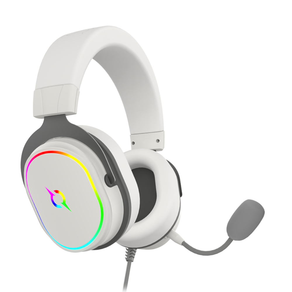Słuchawki przewodowe ALTAIR 7.1 RGB białe