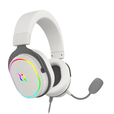 Słuchawki przewodowe ALTAIR 7.1 RGB białe