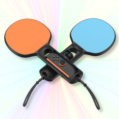 Uchwyt TENNIS SET do Joy-Con Nintendo Switch 2 pomarańczowy/niebieski