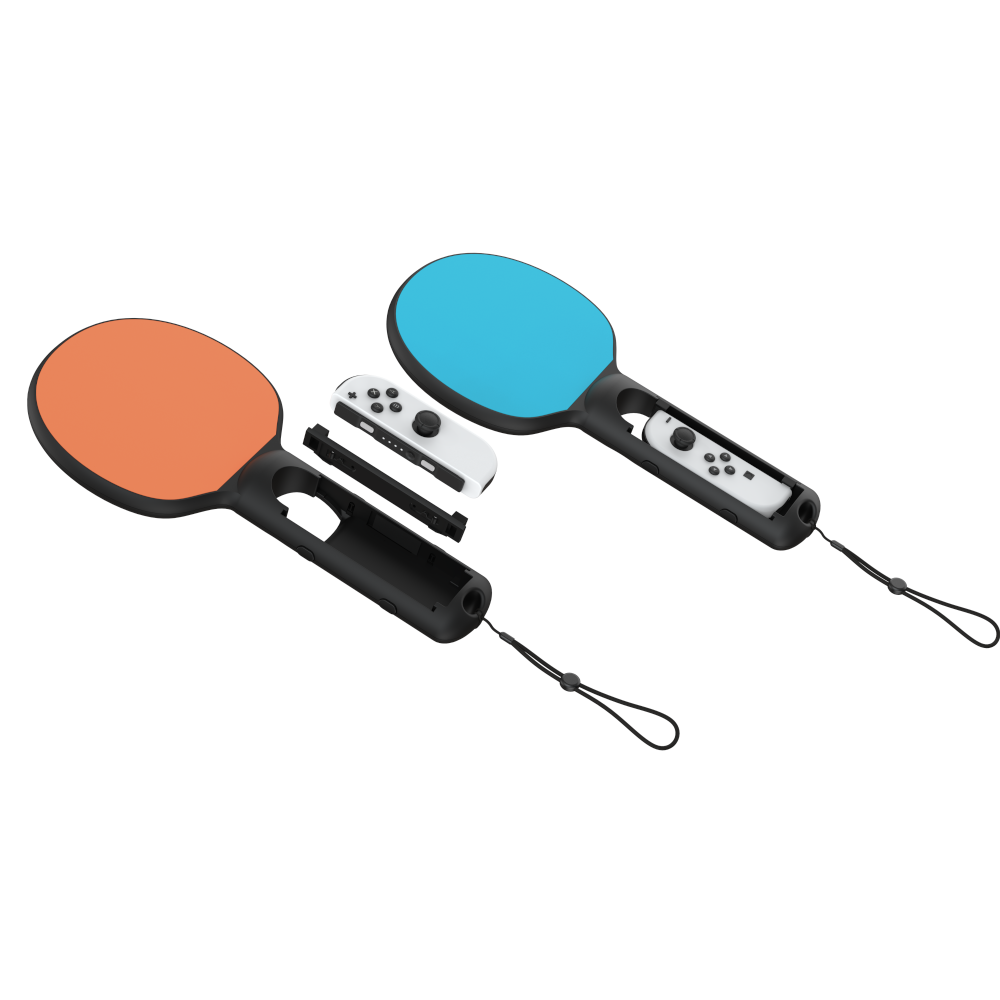 Uchwyt TENNIS SET do Joy-Con Nintendo Switch 2 pomarańczowy/niebieski
