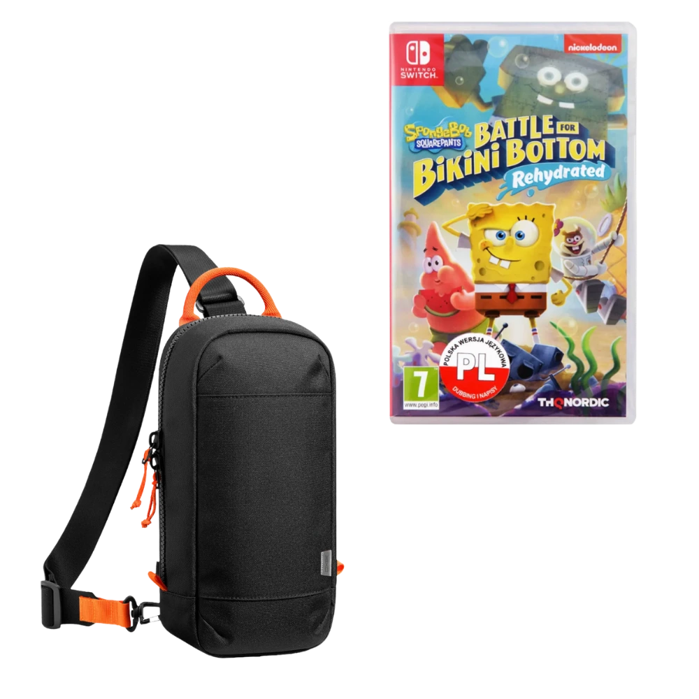 SpongeBob Battle for Bikini Bottom Rehydrated Nintendo Switch polski dubbing + torba HURON