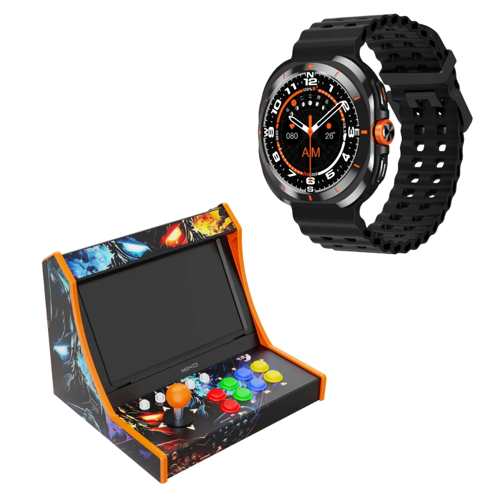 Kontroler arcade do Nintendo Switch 2 + smartwatch RENO
