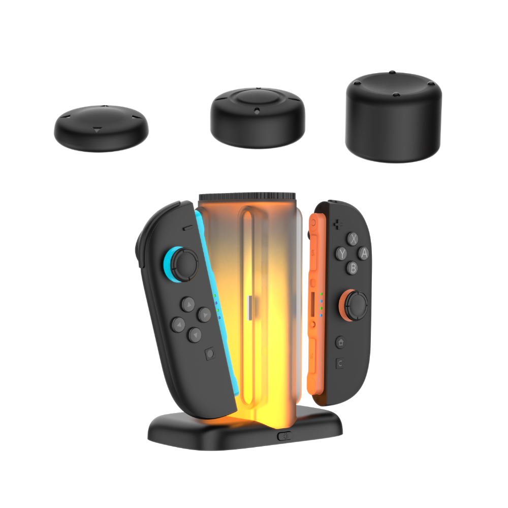 Uchwyt ładujący Joy-Con do Nintendo Switch 2 + nakładki na joysticki